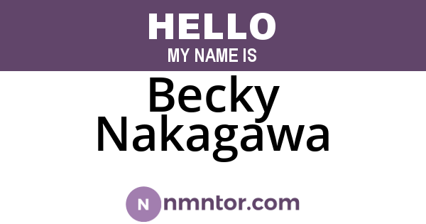 Becky Nakagawa