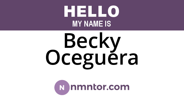 Becky Oceguera