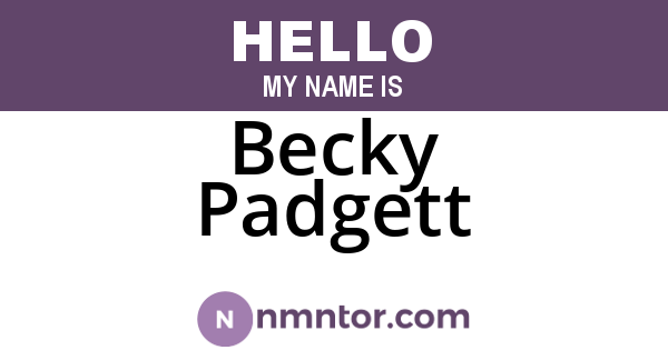 Becky Padgett