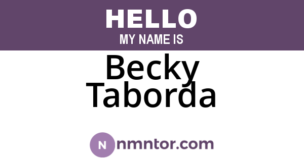 Becky Taborda