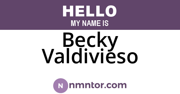 Becky Valdivieso