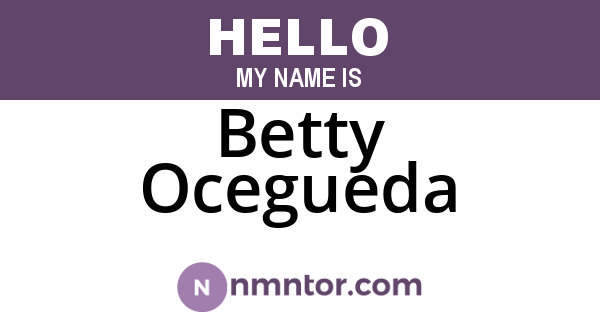 Betty Ocegueda