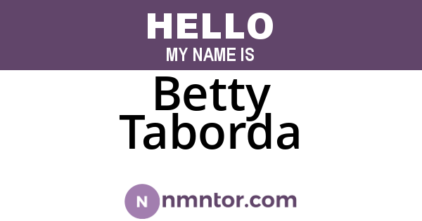 Betty Taborda