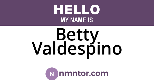 Betty Valdespino