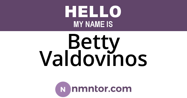 Betty Valdovinos