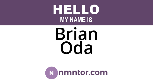 Brian Oda