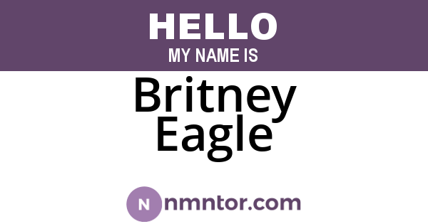 Britney Eagle