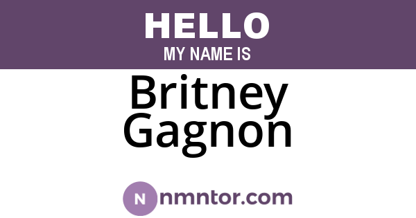Britney Gagnon