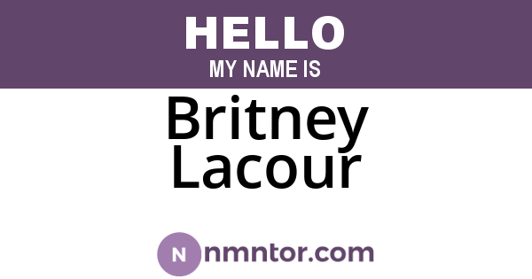 Britney Lacour
