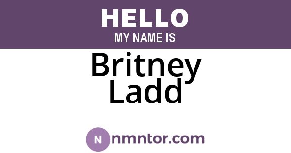 Britney Ladd