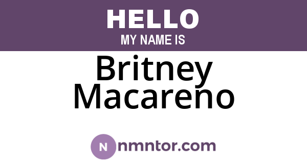 Britney Macareno