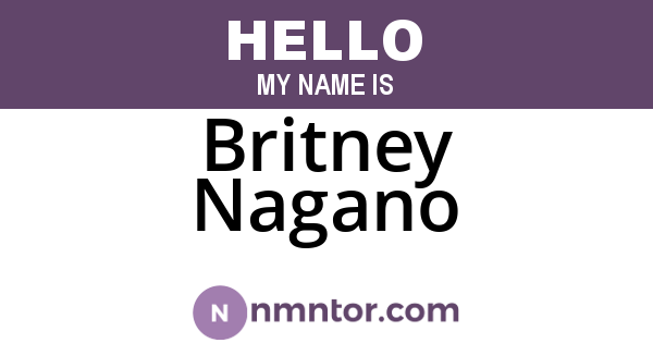 Britney Nagano