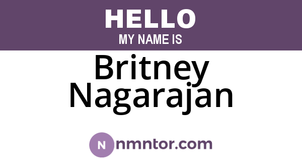 Britney Nagarajan