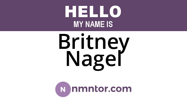 Britney Nagel