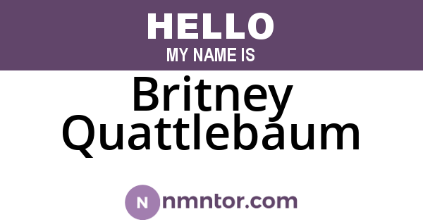 Britney Quattlebaum
