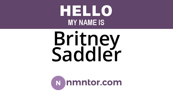 Britney Saddler