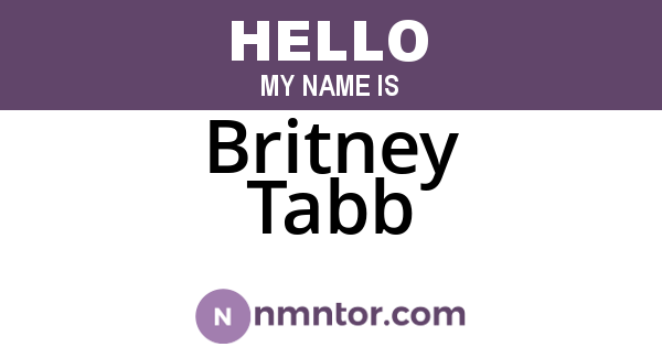 Britney Tabb
