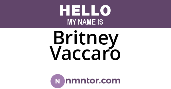 Britney Vaccaro