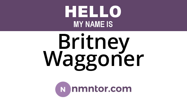 Britney Waggoner
