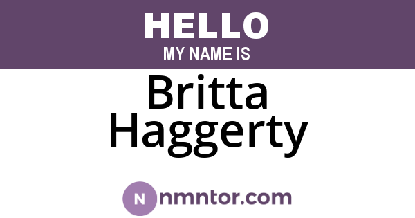Britta Haggerty