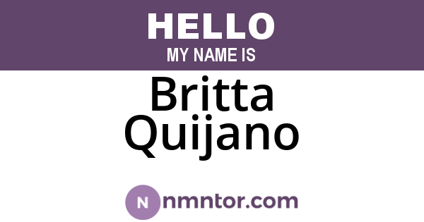 Britta Quijano