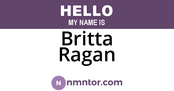 Britta Ragan