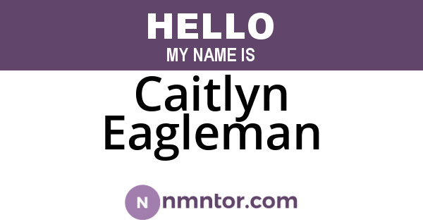 Caitlyn Eagleman