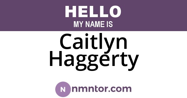 Caitlyn Haggerty