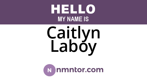 Caitlyn Laboy