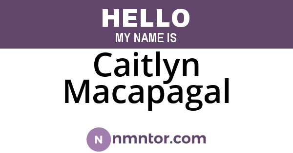 Caitlyn Macapagal