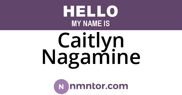 Caitlyn Nagamine