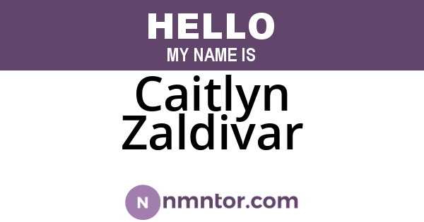 Caitlyn Zaldivar