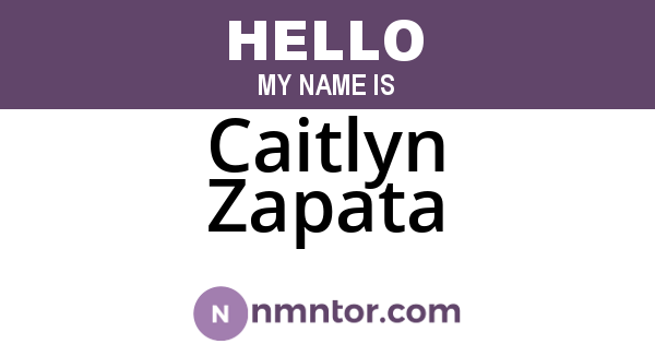 Caitlyn Zapata