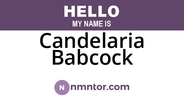 Candelaria Babcock