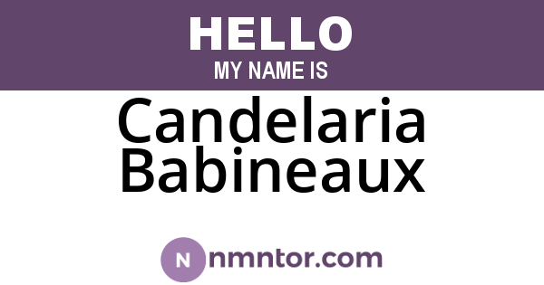 Candelaria Babineaux