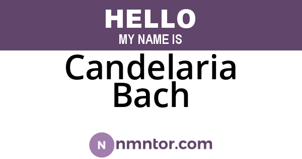 Candelaria Bach