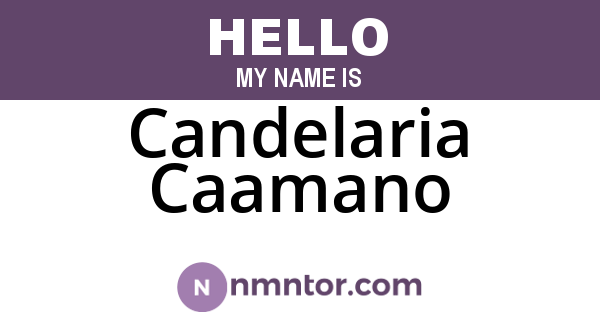 Candelaria Caamano