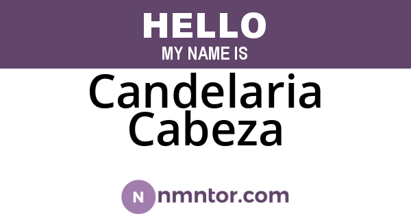 Candelaria Cabeza