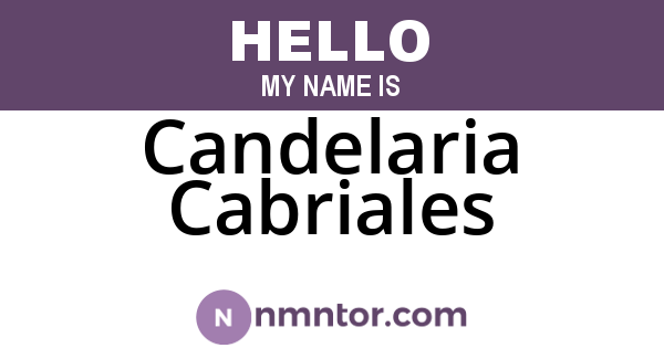 Candelaria Cabriales