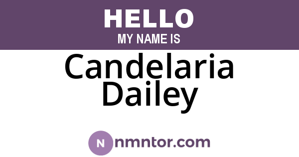 Candelaria Dailey