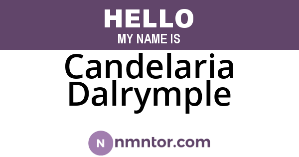 Candelaria Dalrymple