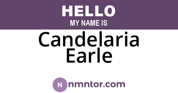 Candelaria Earle