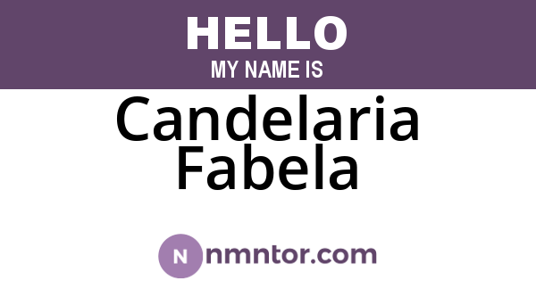 Candelaria Fabela