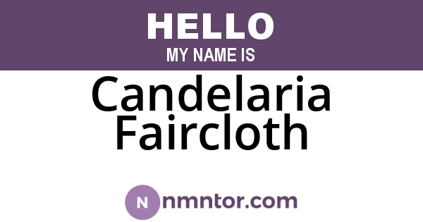 Candelaria Faircloth