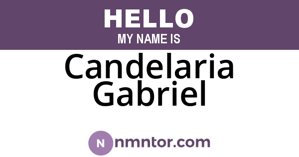 Candelaria Gabriel