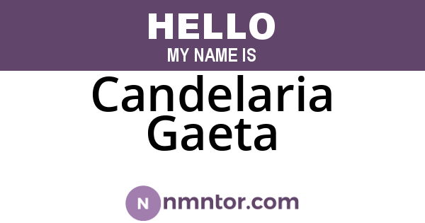 Candelaria Gaeta