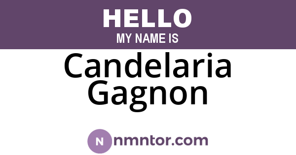Candelaria Gagnon