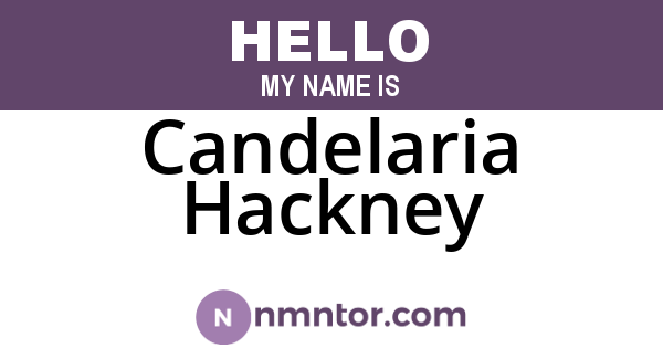 Candelaria Hackney