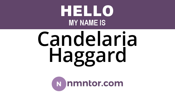Candelaria Haggard