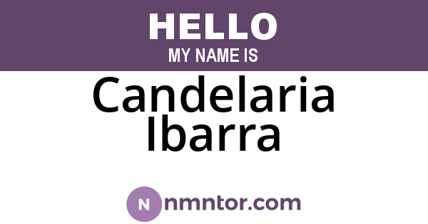 Candelaria Ibarra
